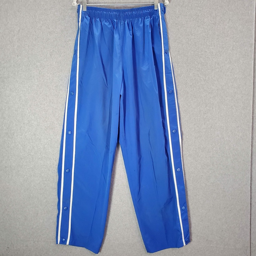 VINTAGE Speedo Men Activewear Track Pants XL Blue Tear Away High Rise READ
